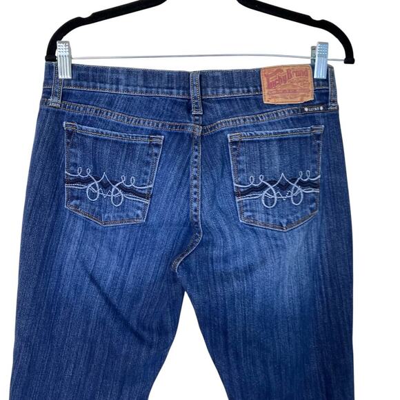 Lucky Brand Sz 8/29 ‘Zoe Boot’ Jeans Bootcut  Dark Wash Stonewashed Y2K Western - Picture 5 of 15